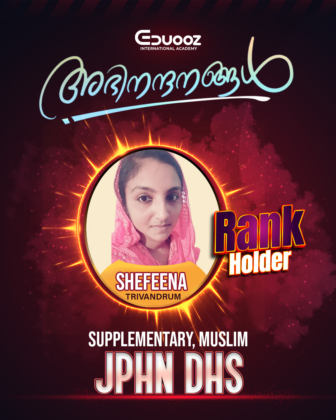 Rank holder portrait: Shefeena  JPHN DHS SUPPLY.jpg